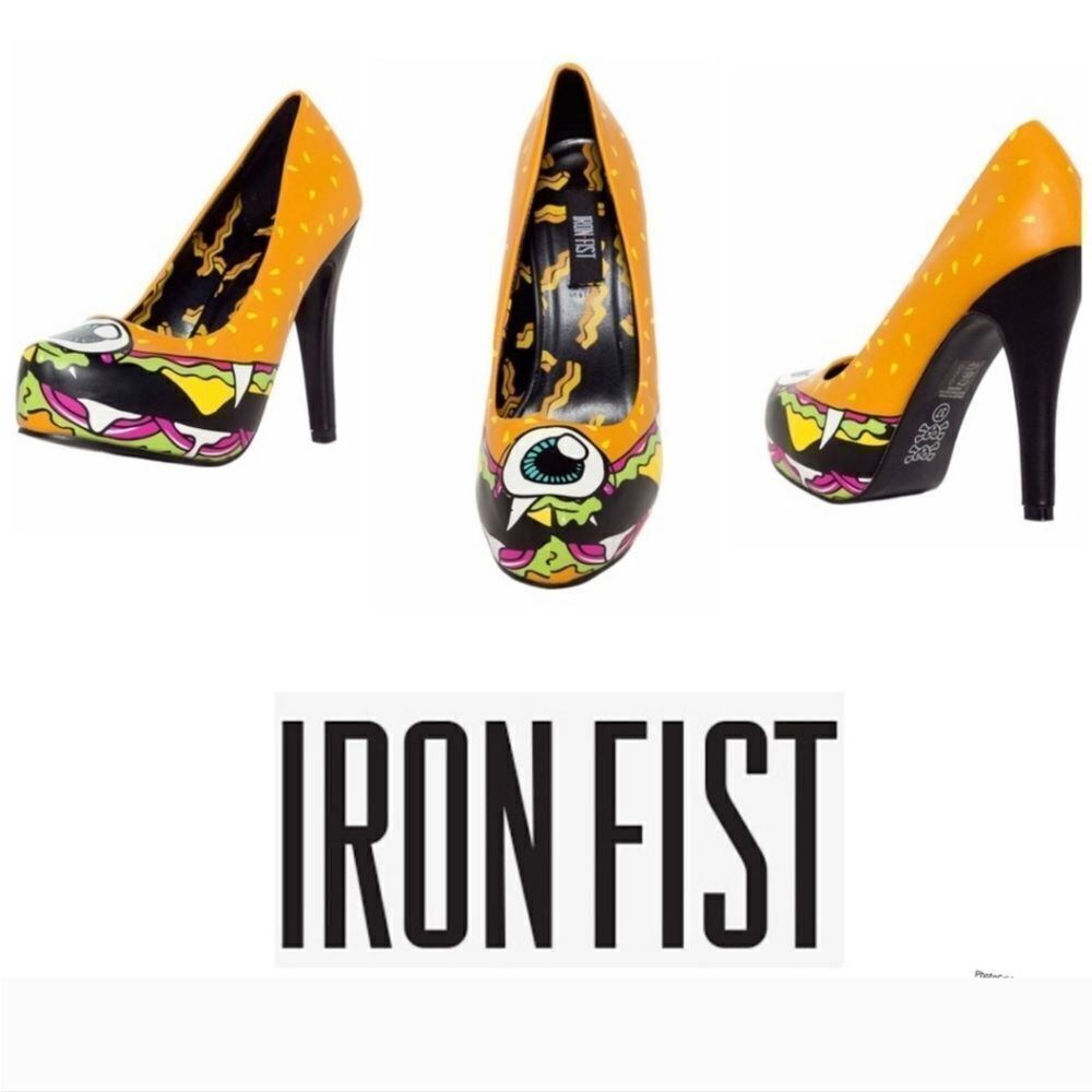 Iron Fist Cycloburger platform heels Dolls Kill